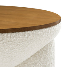Load image into Gallery viewer, Tridome Round Boucle Upholstered Storage Coffee Table by Modway