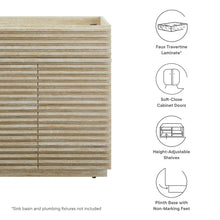 Load image into Gallery viewer, Render 30" Faux Travertine Bathroom Vanity Cabinet (Sink Not Included) by Modway