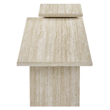 Load image into Gallery viewer, Render Nesting Faux Travertine Coffee Tables Set of 2 by Modway