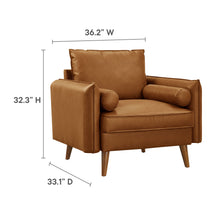 Load image into Gallery viewer, Revive Upholstered Vegan Leather Accent Armchair by Modway