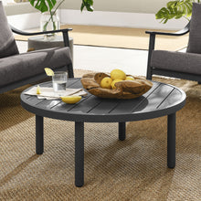 Load image into Gallery viewer, Terrace 35" Outdoor Patio Aluminum Round Coffee Table by Modway