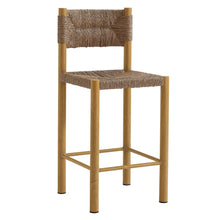 Load image into Gallery viewer, Parkland Outdoor Patio Rattan and Aluminum Counter Stools Set of 2 by Modway