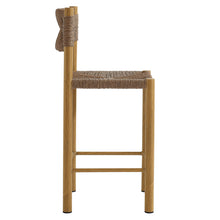 Load image into Gallery viewer, Parkland Outdoor Patio Rattan and Aluminum Counter Stools Set of 2 by Modway