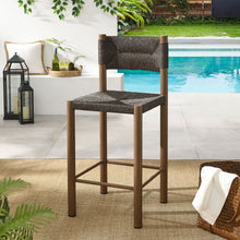 Load image into Gallery viewer, Parkland Outdoor Patio Rattan and Aluminum Counter Stools Set of 2 by Modway