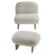 Load image into Gallery viewer, Loyal Boucle Fabric Accent Chair and Ottoman Set by Modway