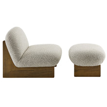 Load image into Gallery viewer, Loyal Boucle Fabric Accent Chair and Ottoman Set by Modway