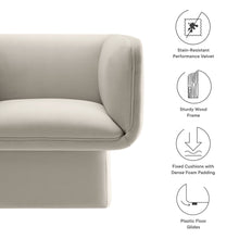 Load image into Gallery viewer, Tate Performance Velvet Accent Chair by Modway
