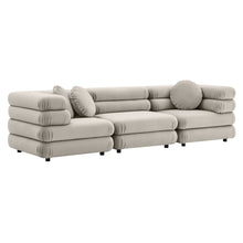 Load image into Gallery viewer, Jubilee 3-Piece Modular Performance Velvet Sectional Sofa by Modway