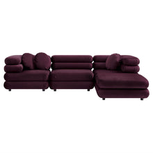 Load image into Gallery viewer, Jubilee 4-Piece Modular Performance Velvet Sectional Sofa by Modway
