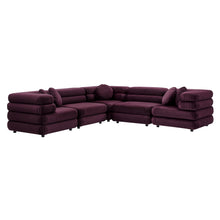 Load image into Gallery viewer, Jubilee 5-Piece Modular Performance Velvet Sectional Sofa by Modway