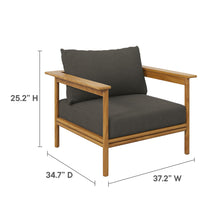 Load image into Gallery viewer, Wren Outdoor Patio Teak Wood Armchair by Modway