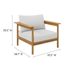 Load image into Gallery viewer, Wren Outdoor Patio Teak Wood Armchair Set of 2 by Modway