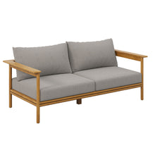 Load image into Gallery viewer, Wren Outdoor Patio Teak Wood Sofa by Modway
