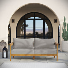 Load image into Gallery viewer, Wren Outdoor Patio Teak Wood Sofa by Modway