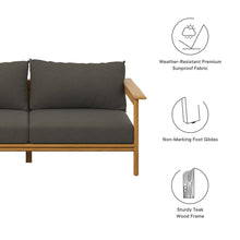 Load image into Gallery viewer, Wren Outdoor Patio Teak Wood Sofa by Modway