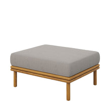 Load image into Gallery viewer, Wren Outdoor Patio Teak Wood Ottoman by Modway