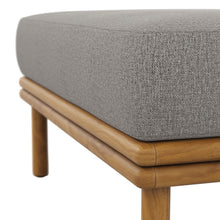 Load image into Gallery viewer, Wren Outdoor Patio Teak Wood Ottoman by Modway