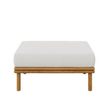 Load image into Gallery viewer, Wren Outdoor Patio Teak Wood Ottoman by Modway