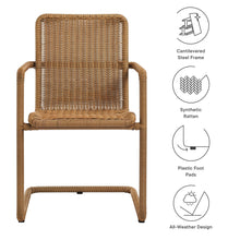 Load image into Gallery viewer, Abacus Outdoor Patio Wicker Dining Chairs Set of 2 by Modway