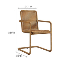 Load image into Gallery viewer, Abacus Outdoor Patio Wicker Dining Chairs Set of 2 by Modway