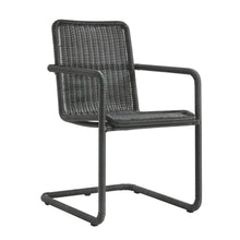 Load image into Gallery viewer, Abacus 7-Piece Rectangular Outdoor Patio Aluminum Dining Table Set with Rattan Armchairs by Modway