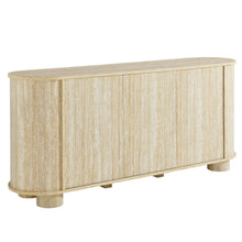 Load image into Gallery viewer, Overture 63Ó Oval Faux Travertine Sideboard by Modway