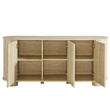 Load image into Gallery viewer, Overture 63Ó Oval Faux Travertine Sideboard by Modway