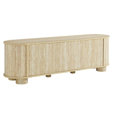 Load image into Gallery viewer, Overture 63Ó Oval Faux Travertine TV Stand by Modway