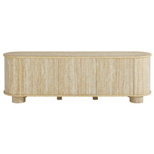 Load image into Gallery viewer, Overture 63Ó Oval Faux Travertine TV Stand by Modway