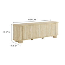 Load image into Gallery viewer, Overture 63Ó Oval Faux Travertine TV Stand by Modway