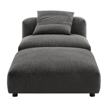 Load image into Gallery viewer, Solace Modular Upholstered Fabric Armless Chair and Ottoman Set by Modway