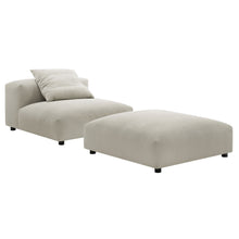 Load image into Gallery viewer, Solace Modular Upholstered Fabric Armless Chair and Ottoman Set by Modway