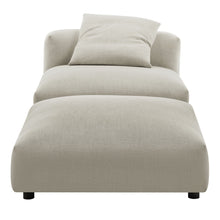 Load image into Gallery viewer, Solace Modular Upholstered Fabric Armless Chair and Ottoman Set by Modway