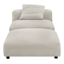 Load image into Gallery viewer, Solace Modular Upholstered Fabric Armless Chair and Ottoman Set by Modway