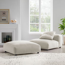 Load image into Gallery viewer, Solace Modular Upholstered Fabric Armless Chair and Ottoman Set by Modway