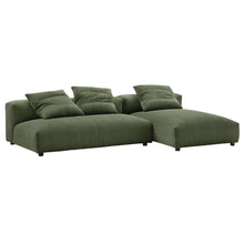Load image into Gallery viewer, Solace 2-Piece Modular Corduroy Upholstered Sectional Sofa With Chaise by Modway