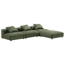 Load image into Gallery viewer, Solace 4-Piece Modular Corduroy Upholstered Sectional Sofa by Modway