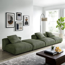 Load image into Gallery viewer, Solace 4-Piece Modular Corduroy Upholstered Sectional Sofa by Modway