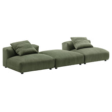 Load image into Gallery viewer, Solace 3-Piece Modular Corduroy Upholstered Sectional Sofa by Modway
