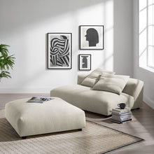 Load image into Gallery viewer, Solace Modular Upholstered Fabric Armless Loveseat and Ottoman Set by Modway