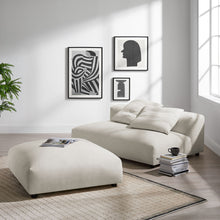 Load image into Gallery viewer, Solace Modular Upholstered Fabric Armless Loveseat and Ottoman Set by Modway