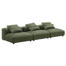 Load image into Gallery viewer, Solace 3-Piece Modular Corduroy Upholstered Sofa by Modway