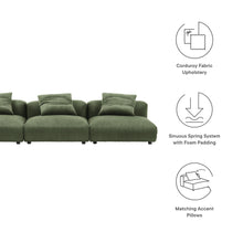 Load image into Gallery viewer, Solace 3-Piece Modular Corduroy Upholstered Sofa by Modway