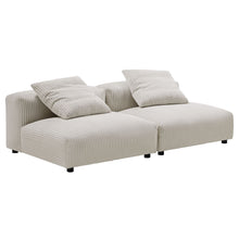 Load image into Gallery viewer, Solace 2-Piece Modular Corduroy Upholstered Sofa by Modway