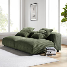 Load image into Gallery viewer, Solace 2-Piece Modular Corduroy Upholstered Sofa by Modway