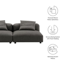 Load image into Gallery viewer, Solace 2-Piece Modular Upholstered Fabric Sofa by Modway