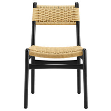 Load image into Gallery viewer, Wynn Rope and Wood Dining Side Chairs Set of 2 by Modway