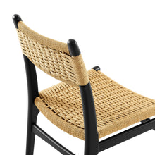 Load image into Gallery viewer, Wynn Rope and Wood Dining Side Chairs Set of 2 by Modway