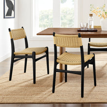 Load image into Gallery viewer, Wynn Rope and Wood Dining Side Chairs Set of 2 by Modway