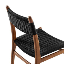 Load image into Gallery viewer, Wynn Rope and Wood Dining Side Chairs Set of 2 by Modway